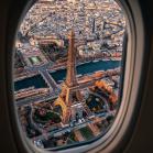 비행기안에서 본 에펠탑